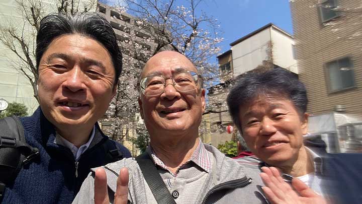 三田松坂町会、白高町会の桜まつりへ